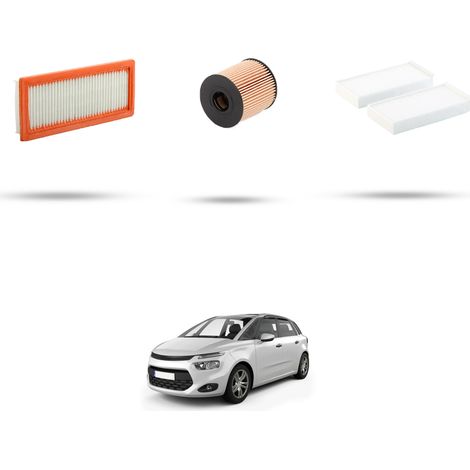 Kit tagliando 3 filtri compatibile con Citroen C4 Picasso II 1.6 THP 121kw dal 2014 (1/5)