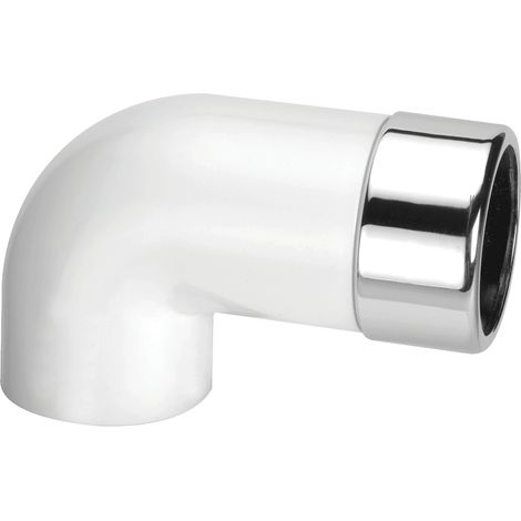 McAlpine Chrome Plated Elongated Brass to ABS 90 Degree Conversion Elbow 32mm   ABS32/35A-CB -L (1/5)