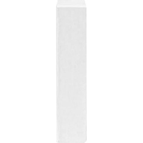 Lettre I - Carton FSC Mix - 10 x 3,5 x 2 cm - Blanc - Pour Décoration Artisanale et Serviettage - 1 Pièce