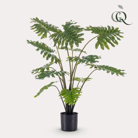 Philodendron Plante Artificielle Décoration Intérieure Aspect Naturel Vert 80 cm - PANGIVO (1/5)