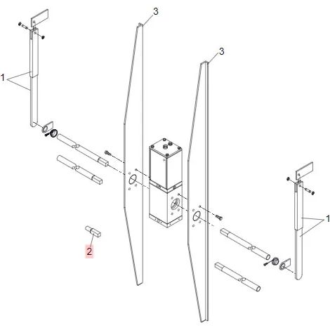 faac pièce détachée arbre basculant 580 pour pièces détachées 7180495 (1/3)