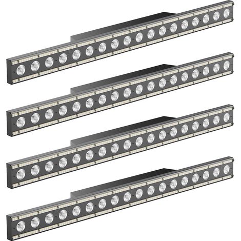 LED-Wandfluter, dynamische Effekte, hohe Lichtausbeute, schwarz, EU-Stecker (1/2)