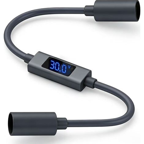 New DC-DC female to DC-DC female adapter cable with high current 5521, waterproof female connector and 0 screen display. (1/4)