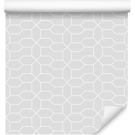 Carta da parati con motivi geometrici per soggiorno e camera da letto, 50x1000 cm (1/5)