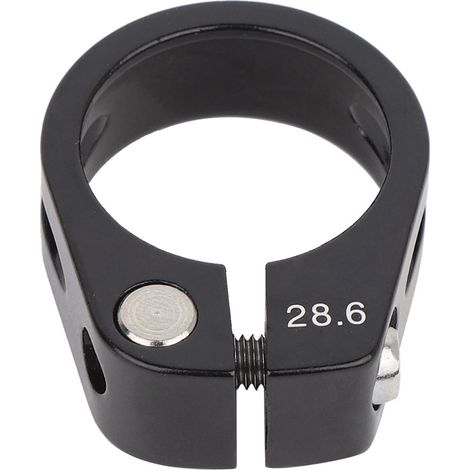 CANSUCC Collier de Serrage V Band en Alliage d'Aluminium 28.6mm pour Pot d'Echappement Moto (Noir) (1/5)