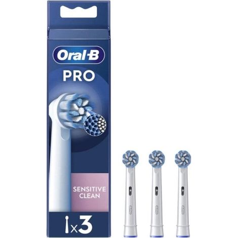 Cabezal de Recambio Braun para cepillo Braun Oral-B Sensitive Clean/ Pack 3 uds
