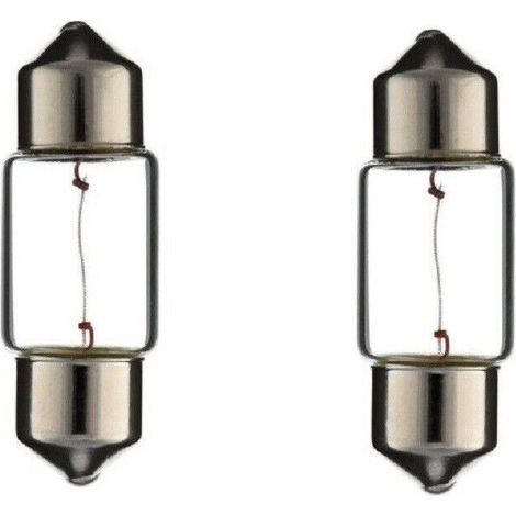 Cyclingcolors – Coffret de 2 ampoules navette 12V 8W Sv8,5 – Longueur 30mm – Universelles pour voiture, tracteur, tondeuse, mobylette
