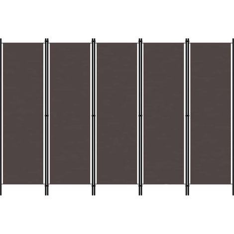Cloison de séparation 6 panneaux-Paravent-Séparateur de pièce Marron 300x180 cm (1/5)