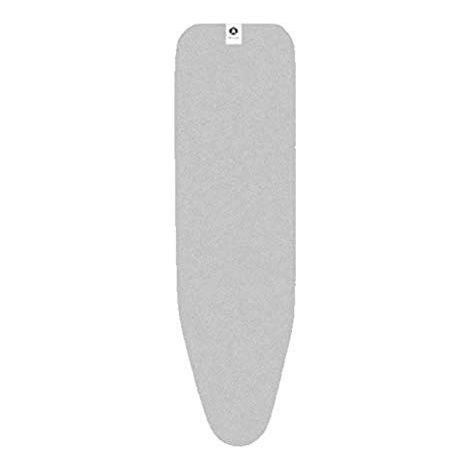 Brabantia Faster Ironing Fodera, Riflettente il Calore, con Spugna da 2 mm, 110x30 cm, Metallizzato (1/4)