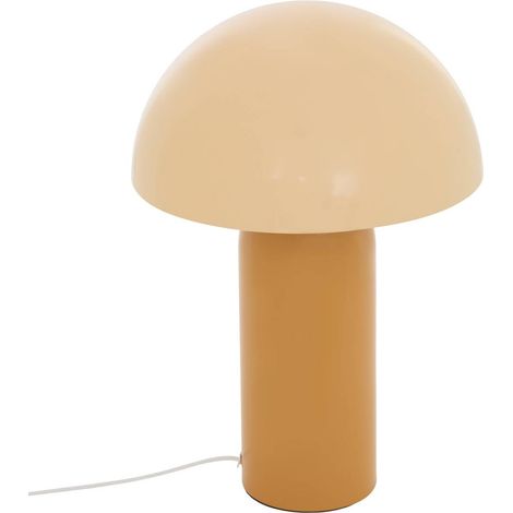 Lampada a fungo lito, altezza 37 cm, gialla bicolore - Atmosphera créateur d'intérieur (1/4)
