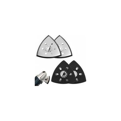 Patins Ponceuse Triangulaire, Plateau de Ponçage 93mm pour Bois, Métal, Plastique et Autres Matériaux (1/5)