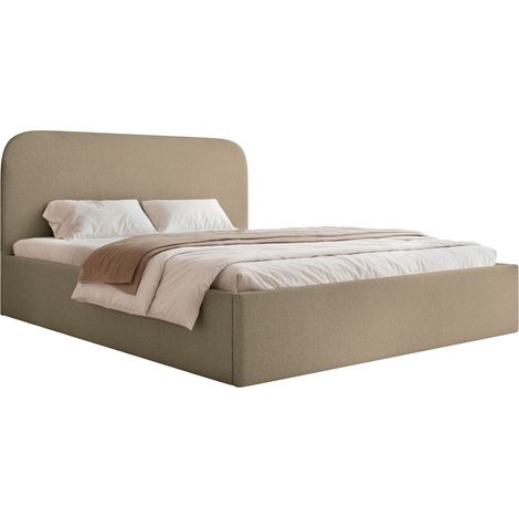 Selsey Sonvivo - Polsterbett 160x200 mit Bettkasten, Chenille, dunkelbeige (1/5)