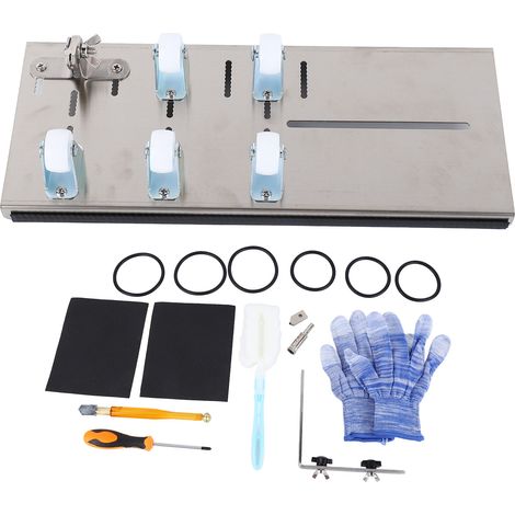 Bouteille vin coupeur acier inoxydable haute précision 5 roues kit machine découpe verre (1/5)