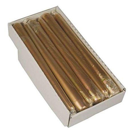BOUGIE POINTUE - DORÉ - QUANTITÉ : 1 PIÈCE OU 12 PIÈCES - QUANTITÉ : 1 PIÈCE OU 12 PIÈCES PAPSTAR 82654