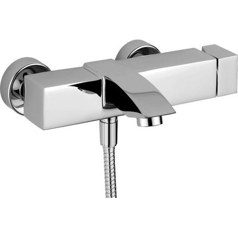 Paffoni Level Series Mitigeur externe de baignoire LEC022CR Chromé - Laiton (1/2)