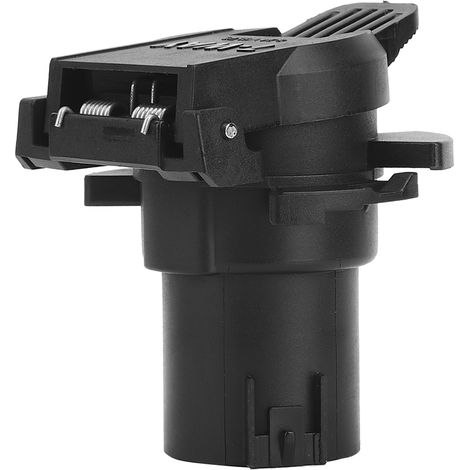 Prise électrique 7 voies pour camping-car et remorque, fiche à languette US 6-24V, accessoire de raccordement pour attelage, connecteur mâle 7 broches, compatible véhicules récréatifs. (1/3)