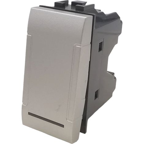 Interruttori prese pulsanti frutti compatibili Bticino Living light Tech international e air grigio argento silver  Pulsante EW40005