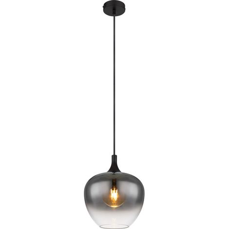 Globo - hängeleuchte - MAXY - schwarz - glas - Ø 24cm - E27 -