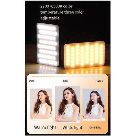 Neue RGB-Taschenlampe, Aufhelllicht, Selfie-Licht, wiederaufladbares Softlight