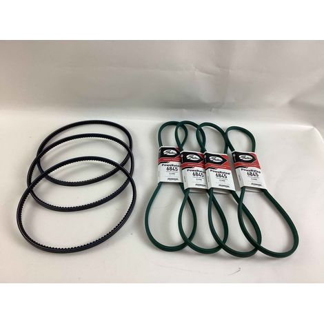 Kit 3 correas SEMILLA + 4 correas TURBINA segadora GIANNI FERRARI (1/4)