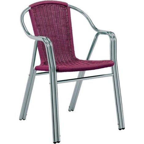 SILLON ALUMINIO EDGE COMFORT BURDEOS (1/2)