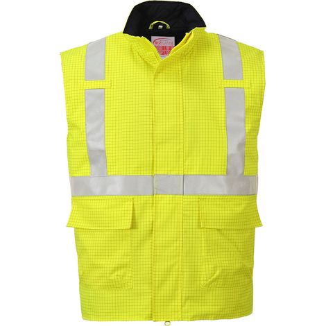 Gilet Hi-Vis Bizflame antistatico e FR Giallo 3XL