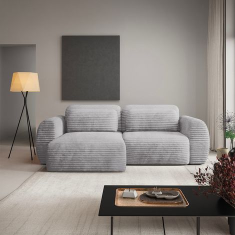 3-Sitzer-Wende-Ecksofa mit Bettkasten Camilla Hellgrau (1/5)
