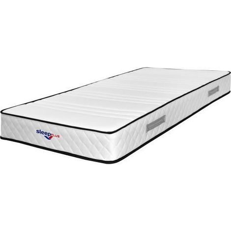 Matelas mathieu a Ressorts + 3 cm + Alèse 80x200 Hauteur +/- 20 cm - Accueil Moelleux - Soutien Équilibré - 5 Zones de Confort (1/4)
