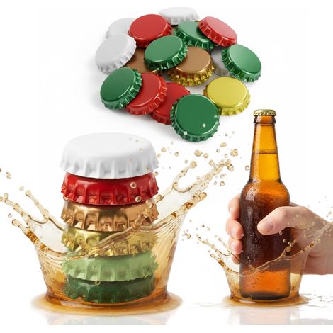 30 tappi a corona per bottiglie di birra da 26 mm, per birra fatta in casa, sidro e birrificio Radler (1/5)