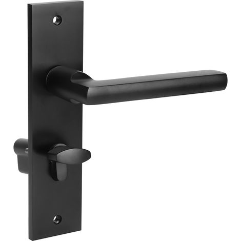 Ensemble de poignée de porte à cylindre simple de verrouillage intérieur en alliage de zinc ultra silencieux pour porte en bois