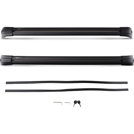 Black Aluminium Roof Cross Bars Rail Rack Pair For Range Rover Sport L494 13-23 (1/5)