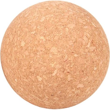 10 cm - Boule de yoga en liège - Boule de massage naturelle - Rouleau en liège naturel - Pour les fascias - Pour les amateurs