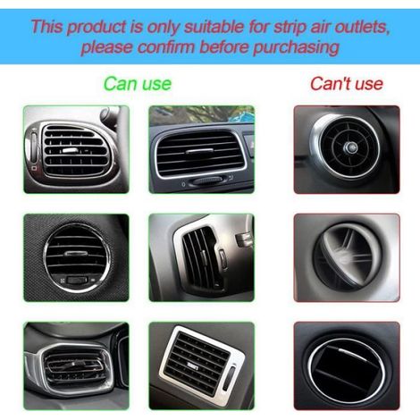 20pcs Bande de Grille d'Aération de Voiture, Bandes Décoratives Voiture Accessoire Voiture Interieur Decoration,Vert (1/4)