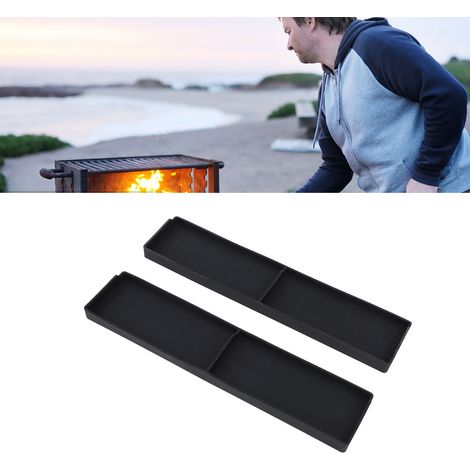 Silikon-Ofenrost, Gewürzregal für Backofen/Herd, segmentierter magnetischer Grillrost für Grill, schwarz (1/5)