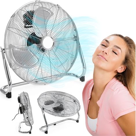 Ventilatore da pavimento, ventilatore a piantana, 120W, TYBER argento
