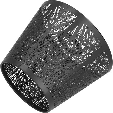 Abat-jour Arbre en Fer forgé sculpté Forêt Forme E27 Mini pour Lampe de Table Chambre Chevet Décor (Noir) (1/5)