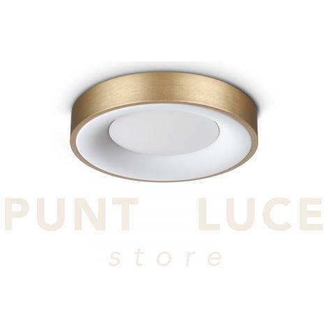 PLANET PLAFONIERA LED 3000K 15W  1350 lm SATINATA OTTONE D.30CM