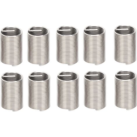 Insert Filetés Réparation Thread Inserts Réducteur Homme Femme M16x1.5 SUS304 10 Pièces 2.5D Long Stainless Steel Wire Fastener (1/5)