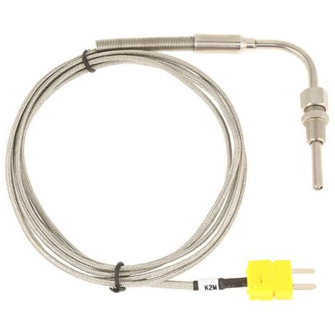 Thermocouple EGT de type K pour sonde de température des gaz d'échappement avec pointe et connecteur exposés