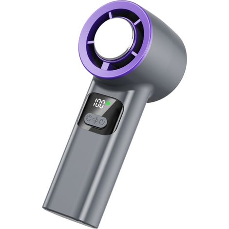 Handventilator, faltbar, LED-Digitalanzeige, 100 Geschwindigkeitsstufen, tragbar, leise, ideal für den Sommer – unverzichtbar für draußen.