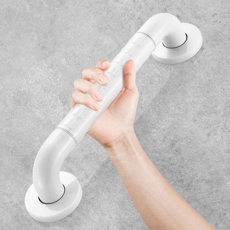 Poignée de sécurité pour main courante, adaptée aux personnes âgées, handicapées et enceintes (60 cm blanc) (1/5)