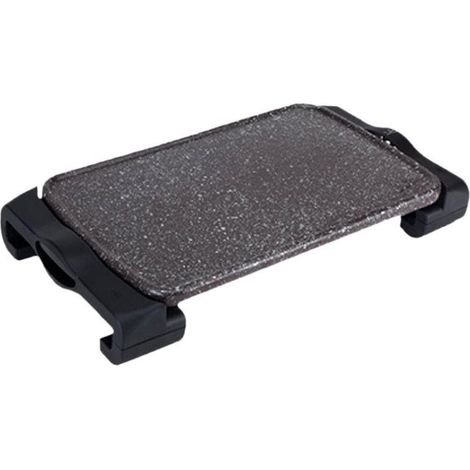 Plancha Jata GR669 con superficie de terracota, 46 x 28 cm, resistente a los arañazos, ideal para cocinar carne y pescado. Fabri (1/2)