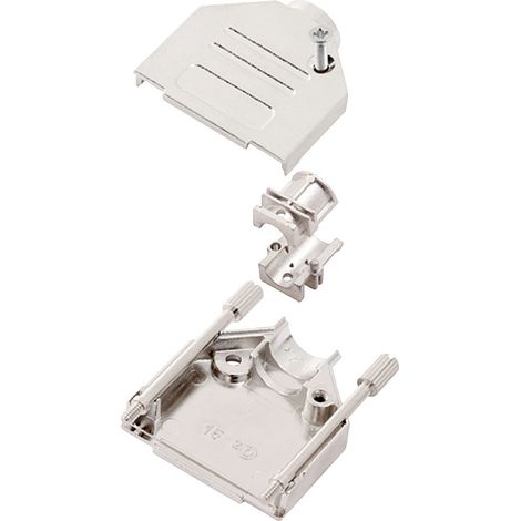 encitech DTZK-25-HI-K 6560-0705-03 D-SUB Gehäuse Polzahl: 25 Vollmetall 180 ° Silber 1 St.