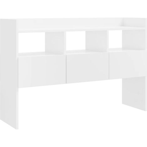 Maison Exclusive - Credenza Bianco Lucido 105x30x70 cm in Legno Multistrato