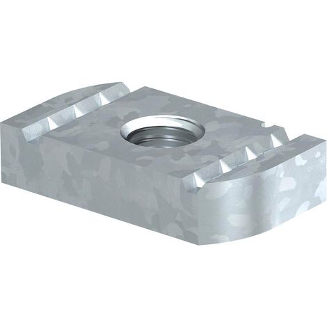 OBO Bettermann Dado a slitta per guida profilata MS4121/4141 M6 acciaio zincato lamellare, 1147206