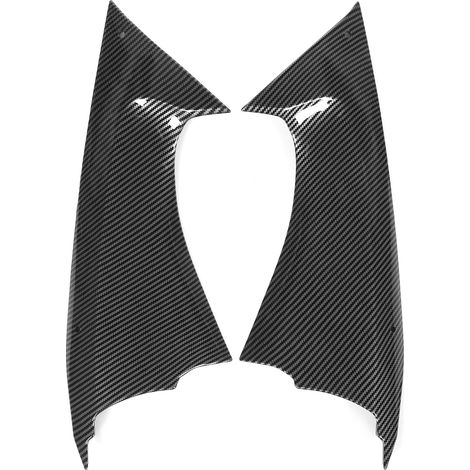 Couvercle de conduit d'air latéral en Fiber de carbone, 2 pièces, pièce d'insertion de carénage adaptée à Yamaha YZF R6 2008 – 2016