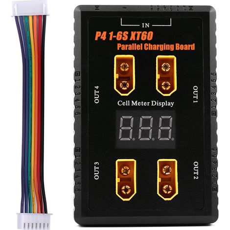 Plaque de charge parallèle équilibrée pour batterie LiPo 1-6S, entrée 40A avec connecteur XT60 (1/5)