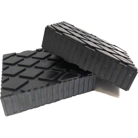2 PEZZI TAMPONI GOMMA X PONTI SOLLEVATORI TAMPONE 16X12X5CM (1/5)