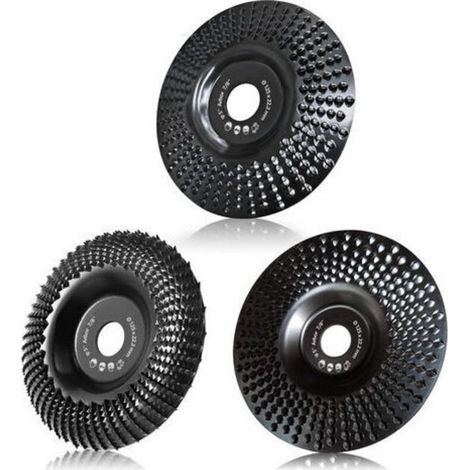 LAN Disque Bois Meuleuse 125mm, 3 Pièces Disques de Meulage pour Façonner, Meuler et couper Roues pour Meuleuse d'angle