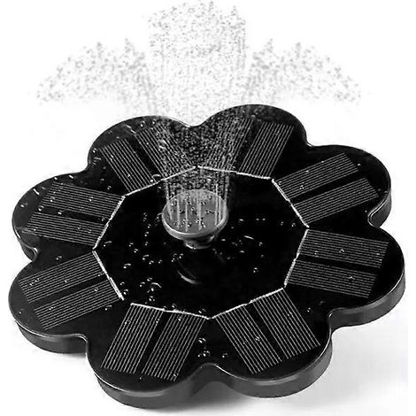 Fontaine solaire / Pompe à eau / Noir (1/5)